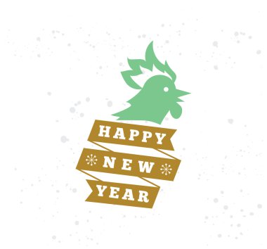 Mutlu yeni yıl baskı tasarım