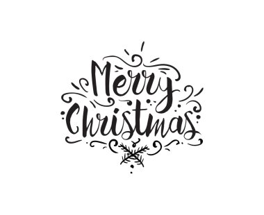 Neşeli Noel tipografik Amblemler ayarla.