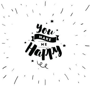 Tipografi afiş, davetiye, tebrik kartı veya t-shirt için.