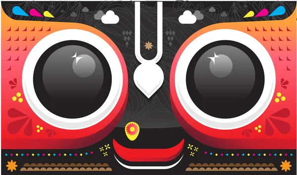 Lord Jagannath illustration — Stock Vector