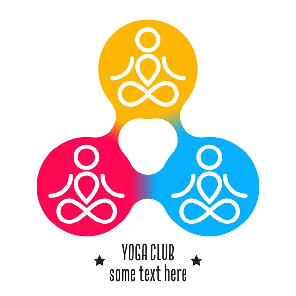 Дизайн клуба йоги — стоковый вектор