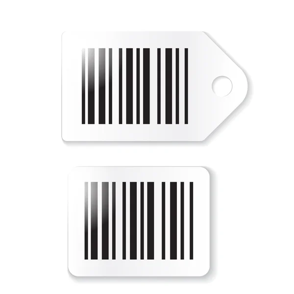 Barcode stickers, etiketten — Stockvector
