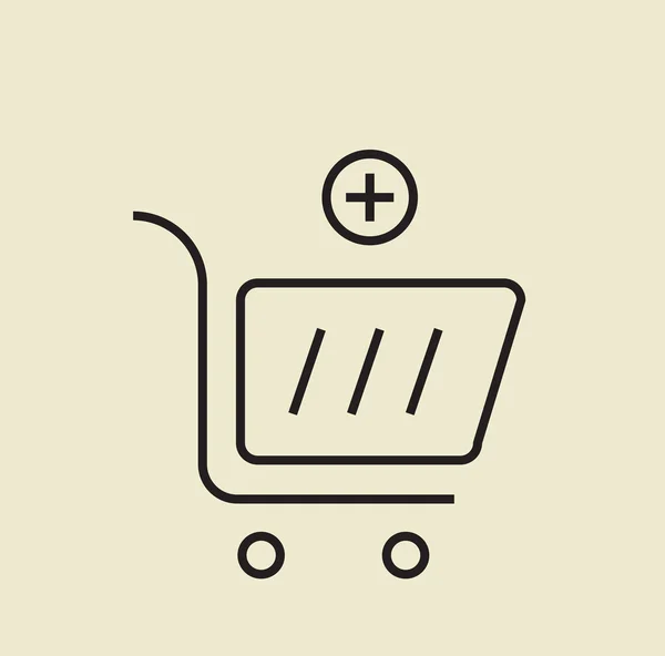 Shopping cart icon — Stock Vector