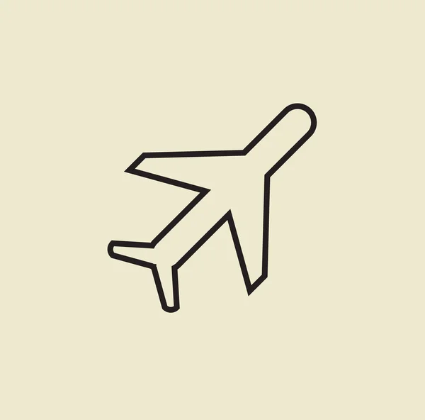 Icono de avión — Vector de stock