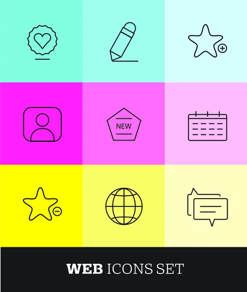 Web icons set — Stock Vector