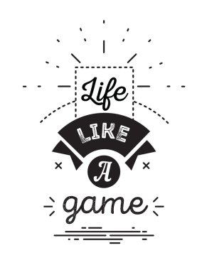 Romantic, inspirational quote. Black and white vector typography design. Useful for greeting cards, posters and print.