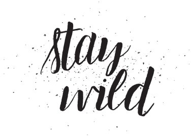 Vahşi yazıt kal. Hat sanatı ile tebrik kartı. Elle çizilmiş tasarım. Siyah ve beyaz.