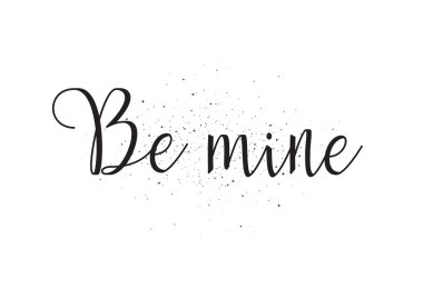 Mayın yazıt olmak. Hat sanatı ile tebrik kartı. Elle çizilmiş tasarım. Siyah ve beyaz.