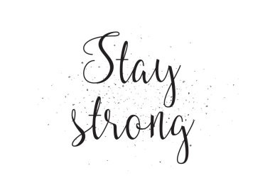 Güçlü yazıt kal. Hat sanatı ile tebrik kartı. Elle çizilmiş tasarım. Siyah ve beyaz.