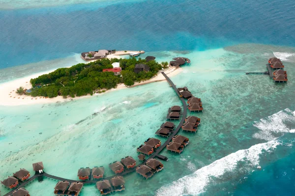 Z góry, Malediwy Atol — Zdjęcie stockowe