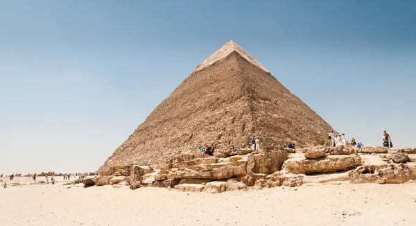 Piramide van Chefren, zonder opmaak van Giza — Stockfoto