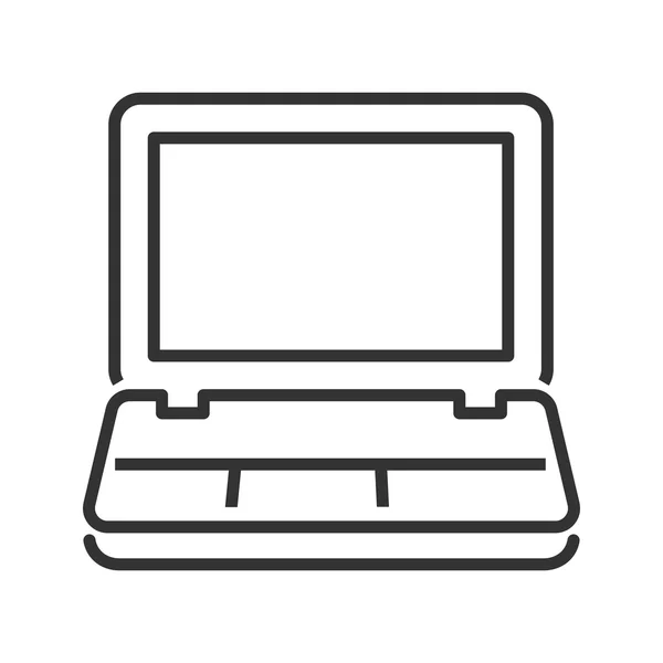 Laptop-Zeilensymbol — Stockvektor