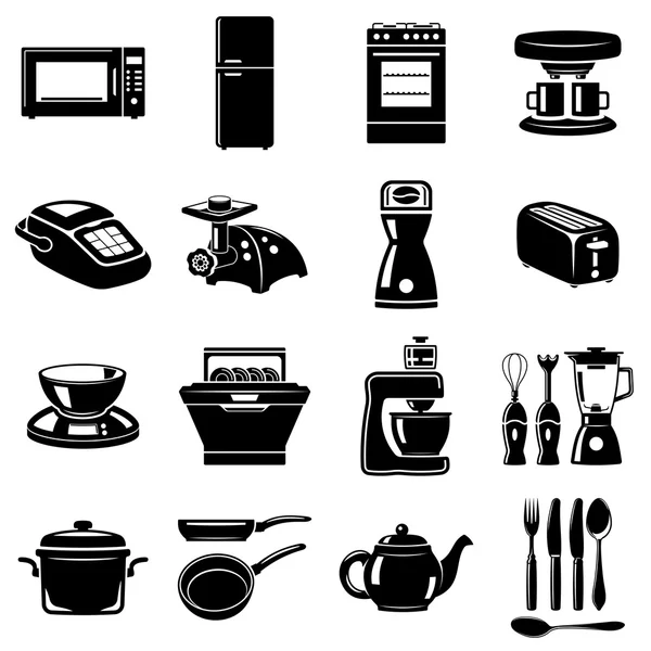 Kitchen icons — Stock Vector