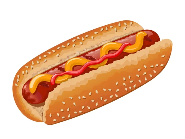 Hot dog — Stock Vector