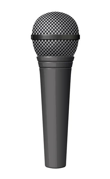 Reális mikrofon illusztráció — Stock Vector