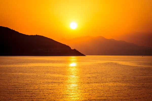 Sunset on the island of Thassos Royalty Free Stock Photos