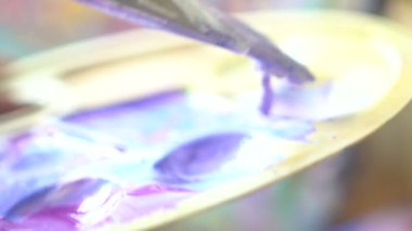 Boya resim sanatçı berabere