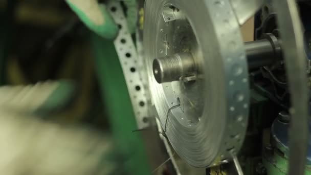 Technological metal processing — Stock Video