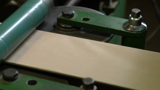 Fabricação de papel kraft — Vídeo de Stock