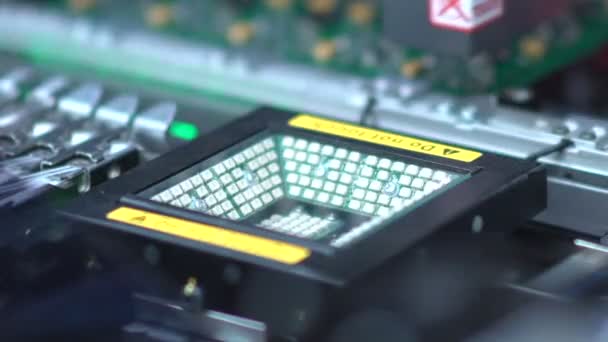 Produção de Circut Board impresso. Fabricação de chips electrónicos . — Vídeo de Stock