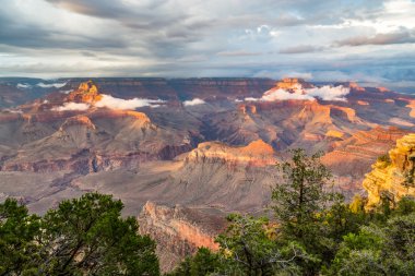 Grand Kanyon Milli Parkı, alacakaranlık, Arizona, ABD