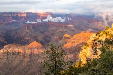Grand Kanyon Milli Parkı, alacakaranlık, Arizona, ABD