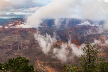 Grand Kanyon Milli Parkı, alacakaranlık, Arizona, ABD