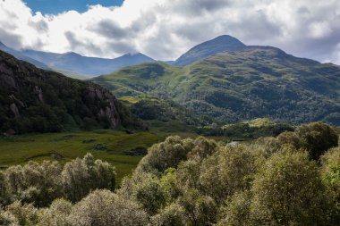 dağlık manzara İskoçya, İngiltere.