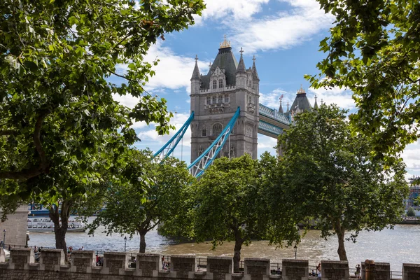 Γέφυρα του πύργου, από τον πύργο του Λονδίνου, Ηνωμένο Βασίλειο — Φωτογραφία Αρχείου