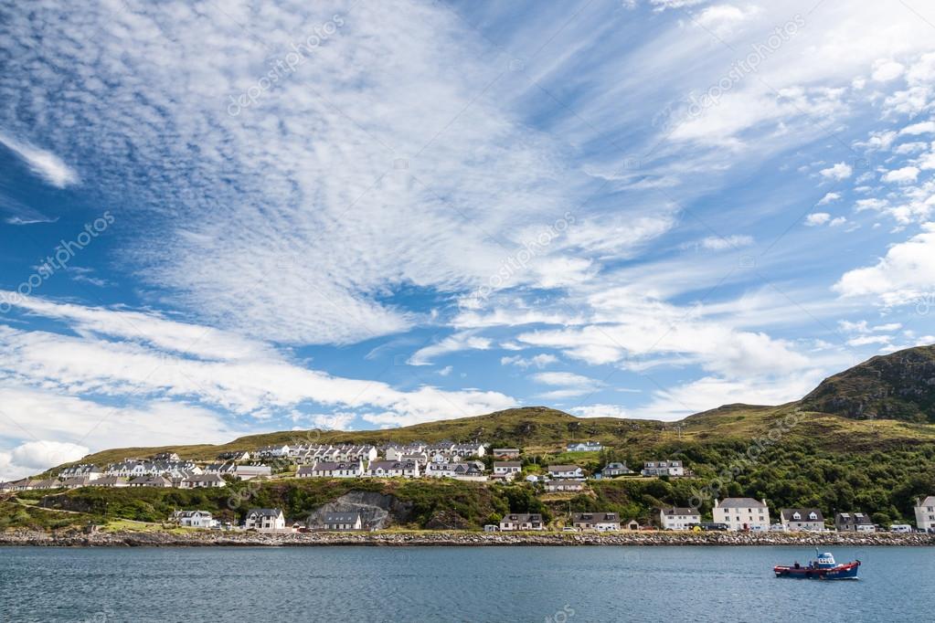 View of Mallaig, a little port in Lochaber, on the west coast of the