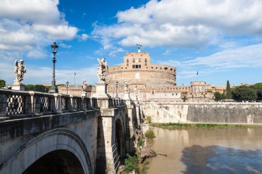 Roma, İtalya 'da Sant' Angelo Kalesi