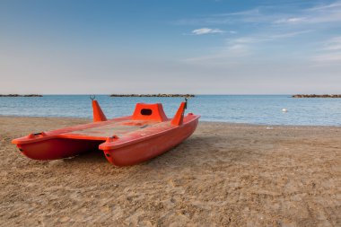 Yaz plajı manzarası