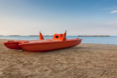 Yaz plajı manzarası