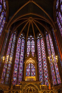Sainte-Chapelle (Kutsal Şapel) Paris, Fransa
