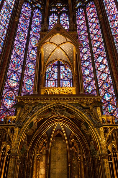 Sainte-Chapelle (ιερό παρεκκλήσι) στο Παρίσι, Γαλλία — Φωτογραφία Αρχείου