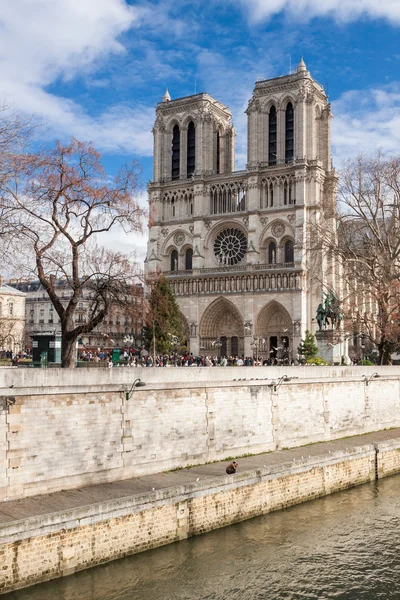 Notre dame de paris, frança. — Fotografia de Stock