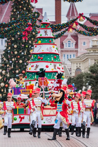 Disney Christmas Parade in Disneyland Parijs. — Stockfoto