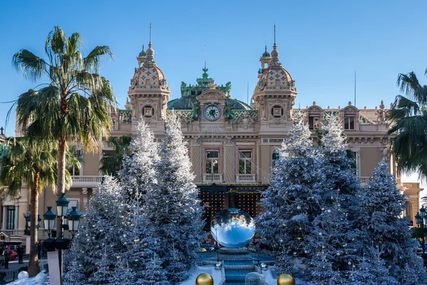 Casino in monte carlo zu weihnachten — Stockfoto