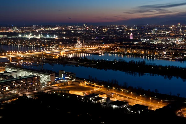 Wien bei Nacht — Stockfoto