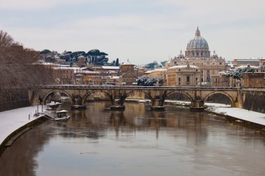 Rome with snow clipart