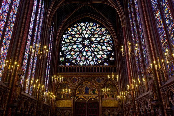 Sainte-Chapelle, Capela Santa, em Paris — Fotografia de Stock