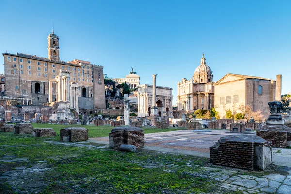 Romskt forum i Rom, Italien — Stockfoto