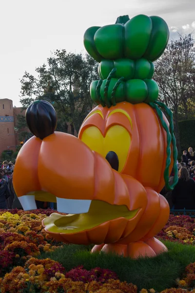 Disneyland Paris during Halloween Celebrations, Pumpkin's Mickey Mouse — Stockfoto
