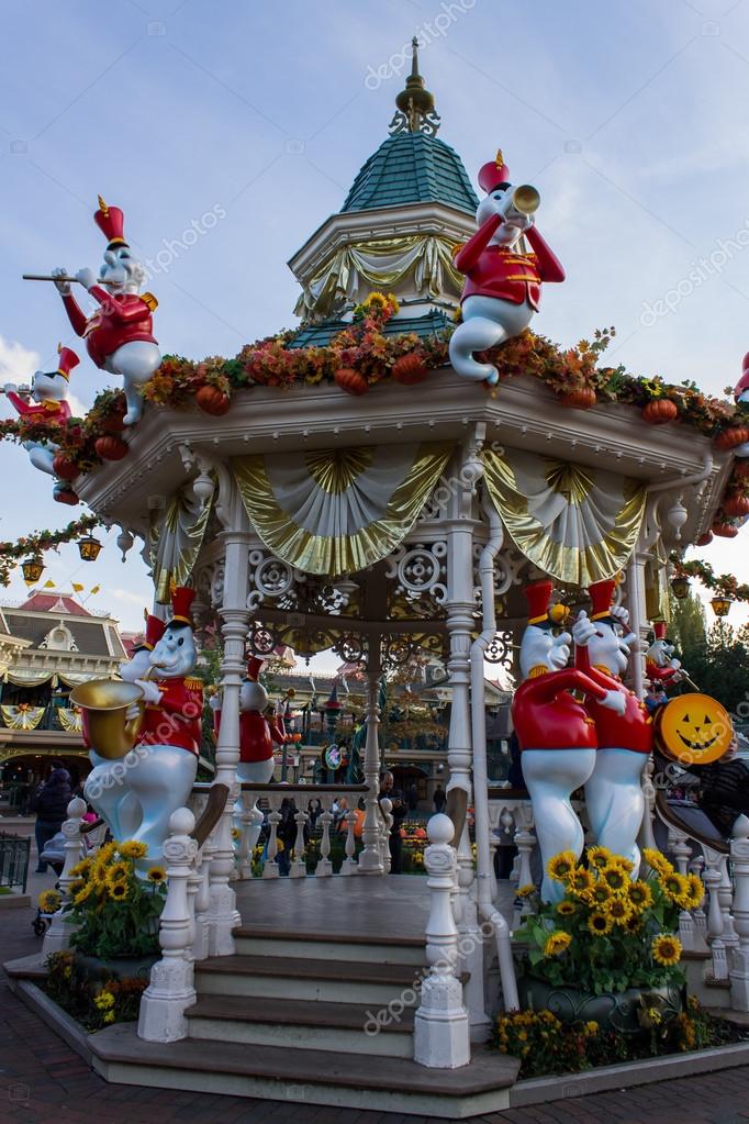 Disneyland Paris Castle During Halloween Celebrations Stock Editorial disneyland-paris-castle-during-halloween-celebrations-stock-editorial