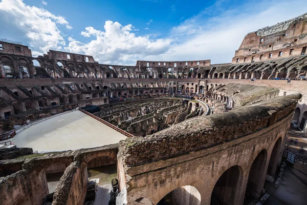 Inre utsikten mot Colosseum, Rom, Italien — Stockfoto