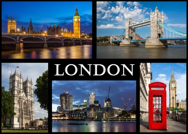 Cartão postal de Londres — Fotografia de Stock