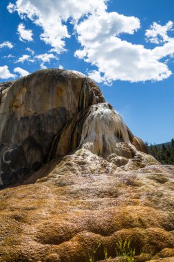 Mammoth Hot Spings in Yellowstone National Park, Wyoming, USA clipart