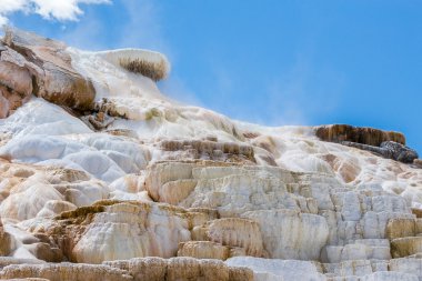 Yellowstone Milli Parkı, Wyoming, ABD mamut sıcak Spings