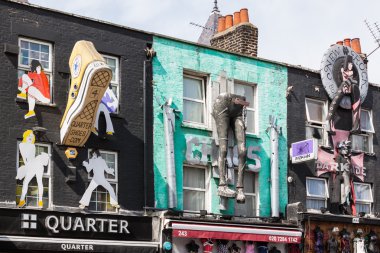 Camden Town pazarda Camden Town, Londra, İngiltere