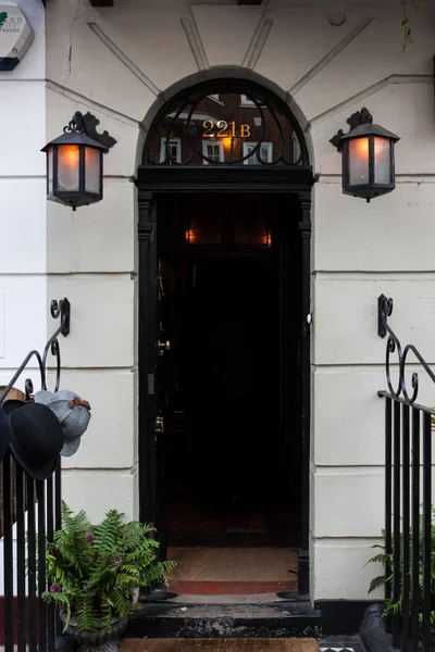 221B Baker Street in London, UK, Sherlock Holmes house — Stock Photo, Image